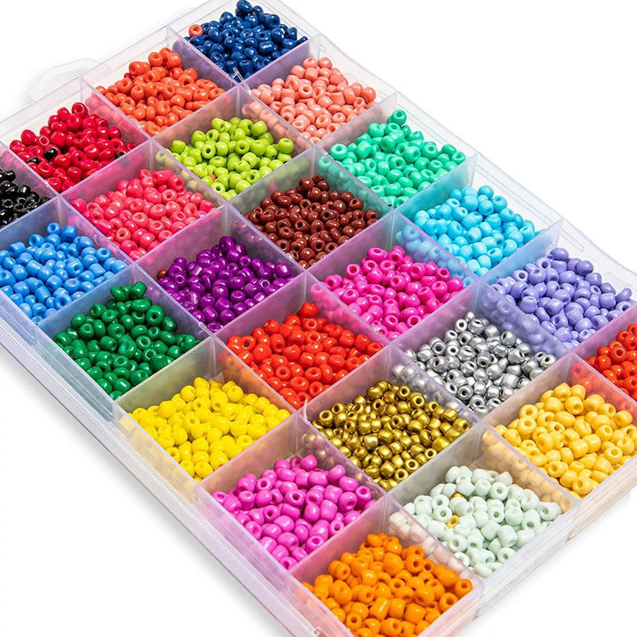 5026 Pieces Jewelry Making Supplies Set with Alphabet Beads, Charms, Rings, Scissor, String and Clear Storage Box