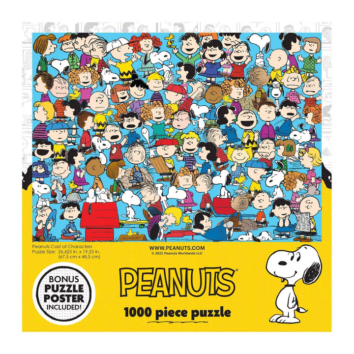 Cra-Z-Art Peanuts 1000 Pc Jigsaw Puzzle - Peanuts Cast of Characters