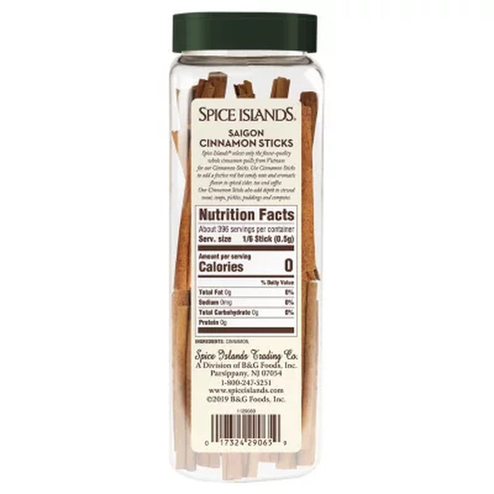 Spice Islands Saigon Cinnamon Sticks, 7 Oz.