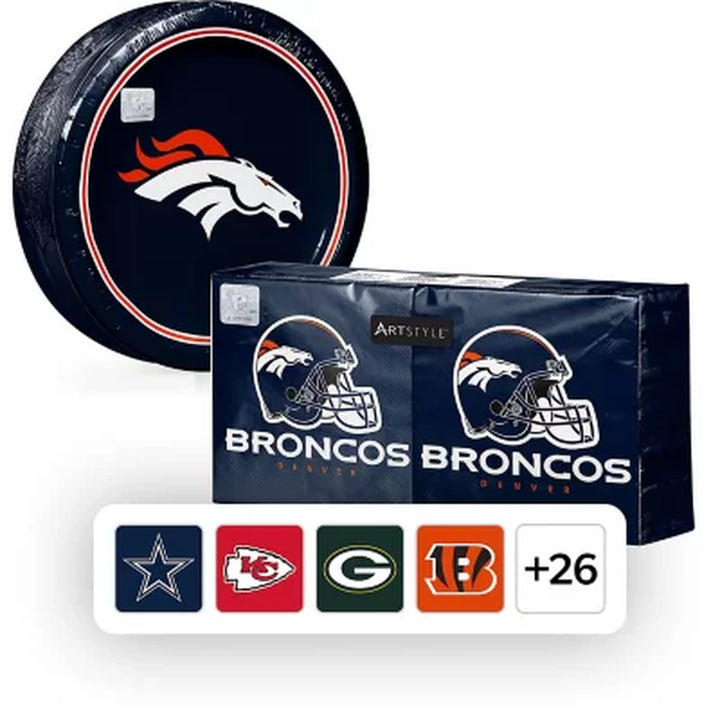 NFL Paper Plates & Napkins Kit, 285 Ct. (Choose Team)