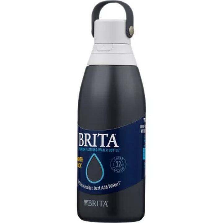 Brita 32-Oz. Stainless Steel Water Bottle with 3 Filters (Assorted Colors)