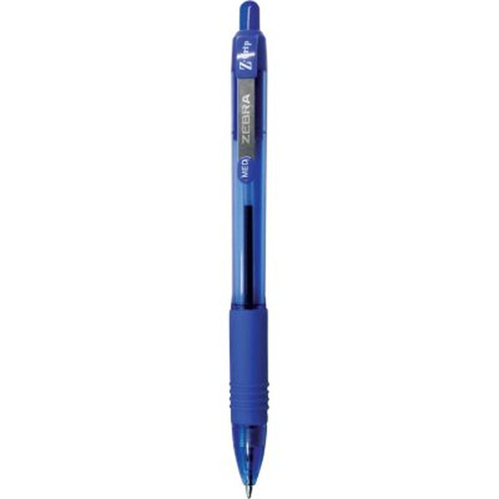 Zebra - Z-Grip Retractable Ballpoint Pen, Blue and Medium - 24/Packs