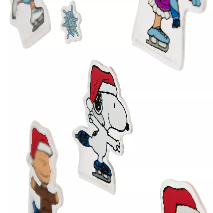 Northlight 7-Piece Peanuts Characters Ice Skating Christmas Jelz Window Clings