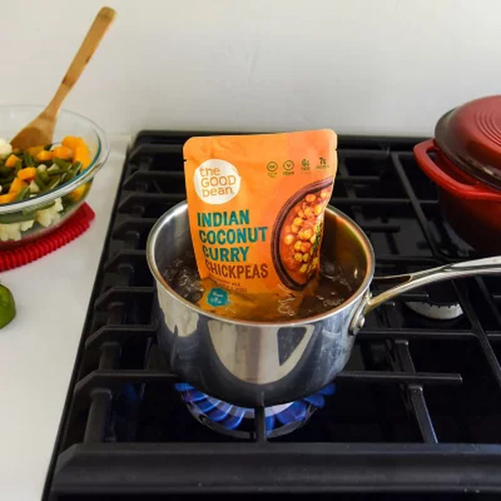 The Good Bean Heat & Eat Indian Coconut Curry Chickpeas 10 Oz., 4 Pk.