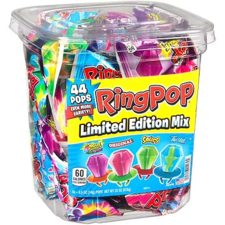 Ring Pop Variety Pack, 0.5 Oz., 44 Pk.