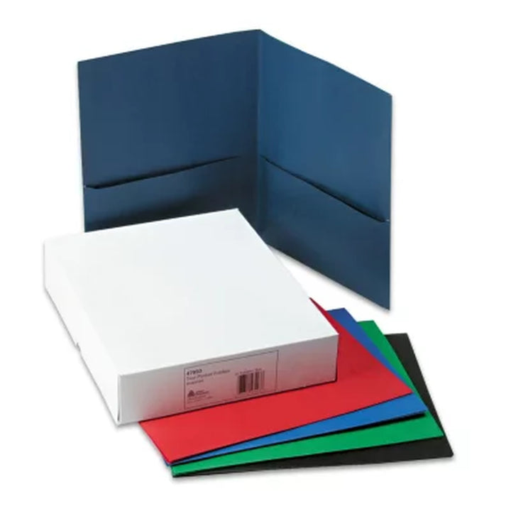 Avery Two-Pocket Folder, 40-Sheet Capacity, Assorted Colors, 25/Box