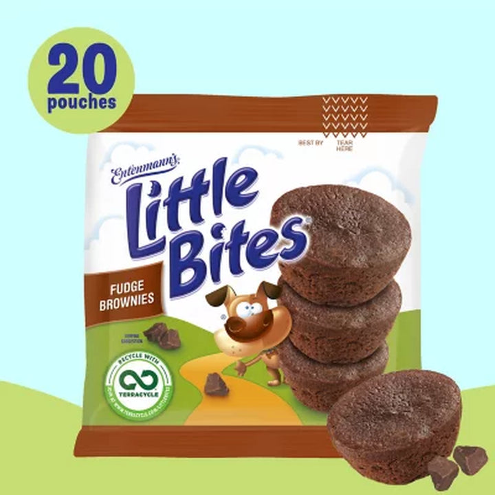 Entenmann'S Little Bites Fudge Brownie Mini Muffins 1.95 Oz., 20 Pk.