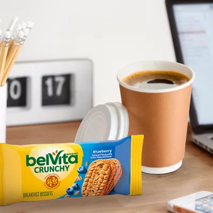 Belvita Blueberry Breakfast Biscuits, 25 Pk., 4 Biscuits per Pack