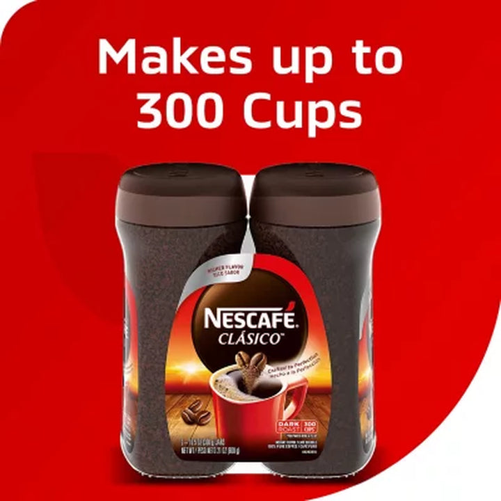 Nescafé Clasico Instant Coffee 21 Oz., 2 Pk.