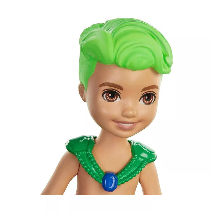 Barbie Dreamtopia Chelsea Merboy Small Doll & Accessory with Green Hair & Tail