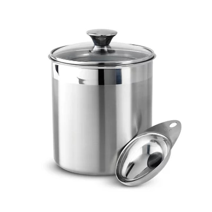 Tramontina 6 Pc Stainless Steel Covered Canister Set with Measuring Scoops