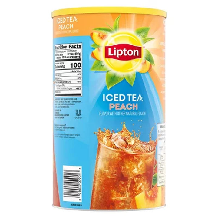 Lipton Sweetened Iced Tea Mix, Peach 89.8 Oz.