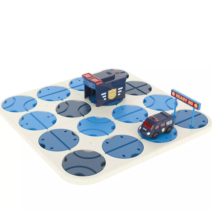 Flipo 34 Piece A-Maze Tracks DIY Track Maze with Fire Truck Vehicule for Kids