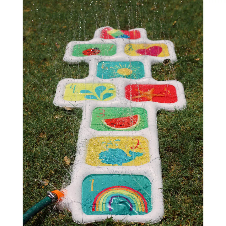 Coconut Outdoor Rae Dunn 58" Hopscotch Sprinkler