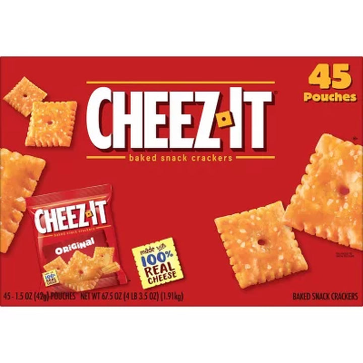 Cheez-It Original Baked Snack Crackers 1.5 Oz., 45 Pk.