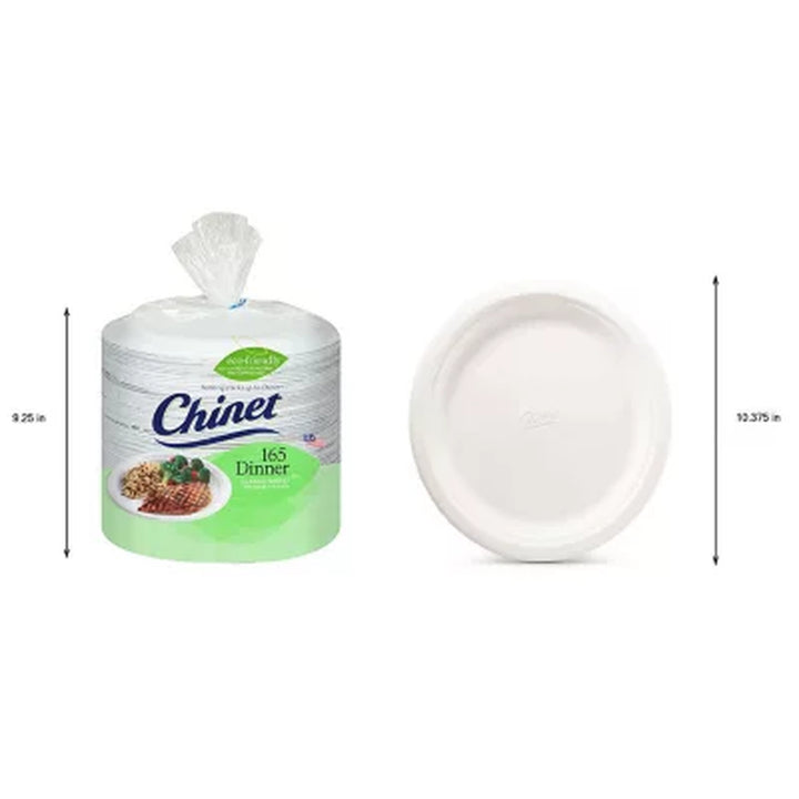 Chinet Classic Dinner Paper Plates, 10-3/8", 165 Ct.