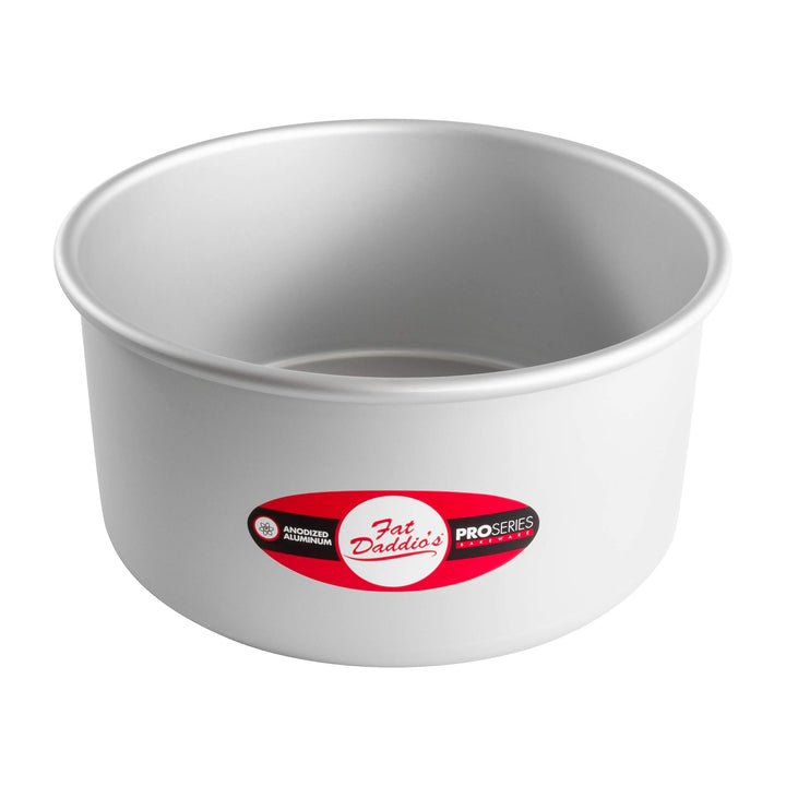 Fat Daddio's PRD-84 Anodized Aluminum Round Cake Pan, 8 x 4 inch 4" Depth