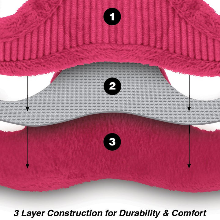 Best Rated Voyager Step-in Harness for Pets with Plush Fleece Lining by Best Pet Supplies - Support Harnesses- Secure Wrap around Closure- Escape Proof Design- Great Pet Lover Gifts (Small, Fuchsia) 1Fuchsia Corduroy Small