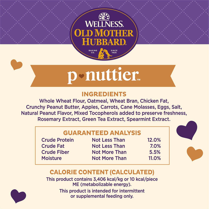 Wellness Old Mother Hubbard Pick of the Patch Grain Free Natural Dog Treats, Crunchy Oven-Baked Biscuits, Ideal for Training, Mini Size, 16 ounce bag Pumpkin & Carrot 1 Pound (Pack of 1)