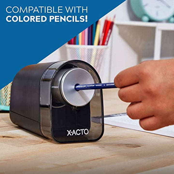 X-ACTO XLR Electric Pencil Sharpener, Black (ELM1818X)