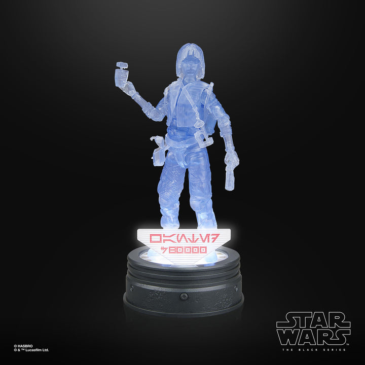 STAR WARS The Black Series Holocomm Collection OSHA Aniseya, Collectible 6 Inch Action Figure with Light-Up Holopuck