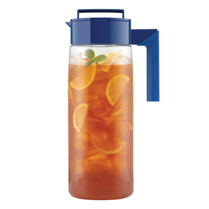 Takeya 2 Qt BPA Free Airtight Pitchers with Lids, Raspberry and Blueberry