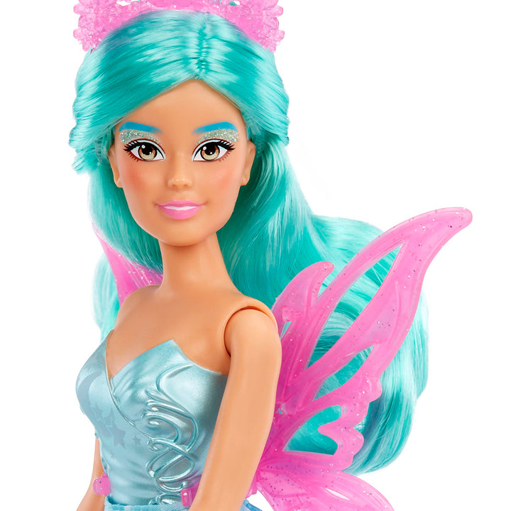 MGA Entertainment Dream Ella Color Change Surprise Fairies Celestial Series Doll - Aria, Star Inspired Fairy Fashion Doll with Iridescent Sparkly Wings, Tiara & Purple Hair, Multicolor (585114)