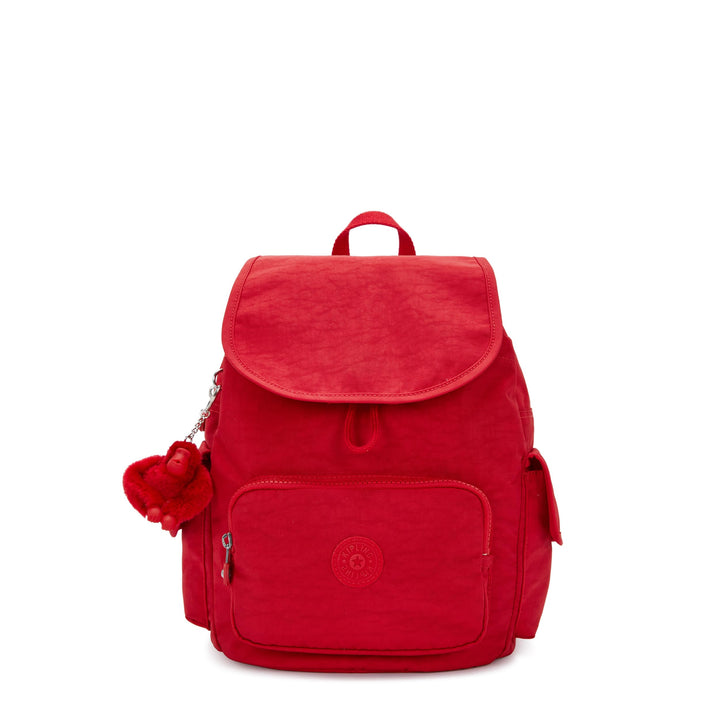 Kipling Women's City Pack Backpack, All-Day Versatile Daypack Red Rouge