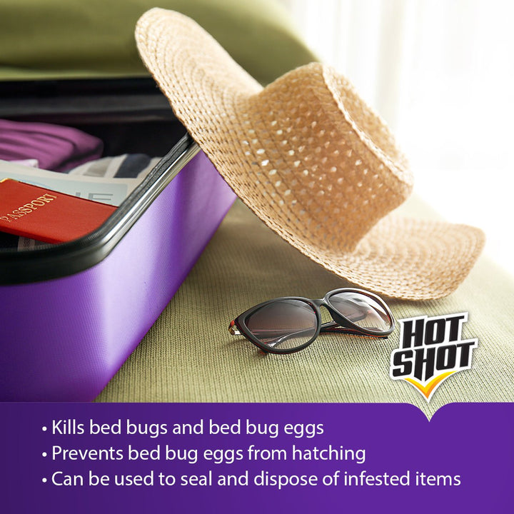 Hot Shot Bed Bug Mattress & Luggage Treatment Kit, Controls Bed Bugs And Eggs On Mattresses, Luggage, Furniture And More 1 Ounce (Pack of 1)