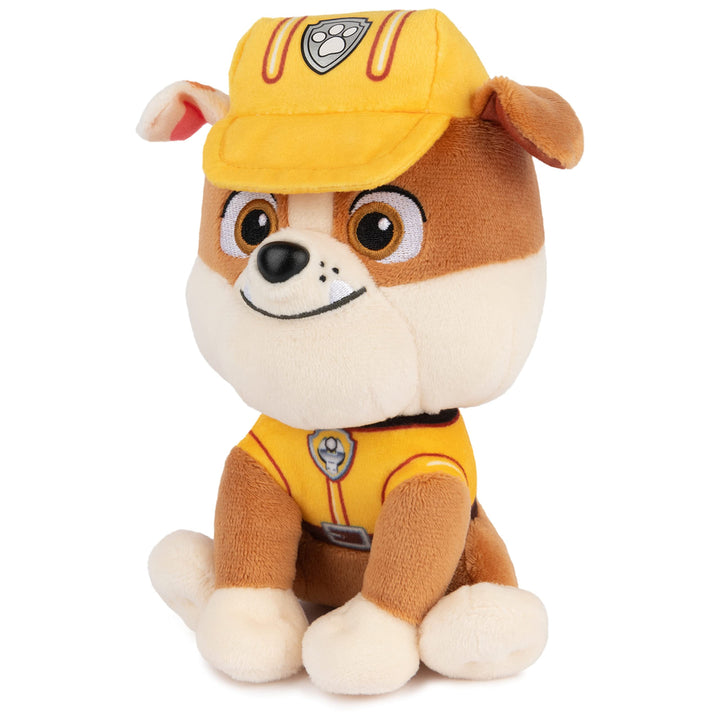 GUND Official PAW Patrol Rubble in Signature Construction Uniform Plush Toy, Stuffed Animal for Ages 1 and Up, 6" (Styles May Vary)