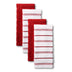 KitchenAid Albany Kitchen Towel 4-Pack Set, Passion Red/White, 16"x26" 16"x26"