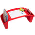 Mind Reader Kids Lap Desk, Activity Tray, Drawing, Stackable, Classroom, Portable, Plastic, 22.25" L x 10.75" W x 8.5" H, Red 1-Pack