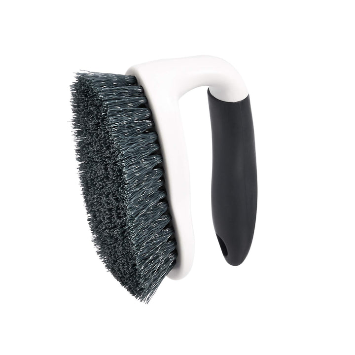 Basics All Purpose Rectangular Scrub Brush, 2-pack, White & Black (Previously Commercial brand)