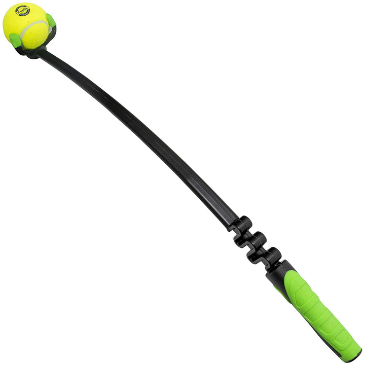 Franklin Pet Supply Tennis Ball Launcher for Dogs - Dog Ball + Tennis Ball Thrower for Fetch - Perfect Toy for Large + Small Dogs 2.5" Ball