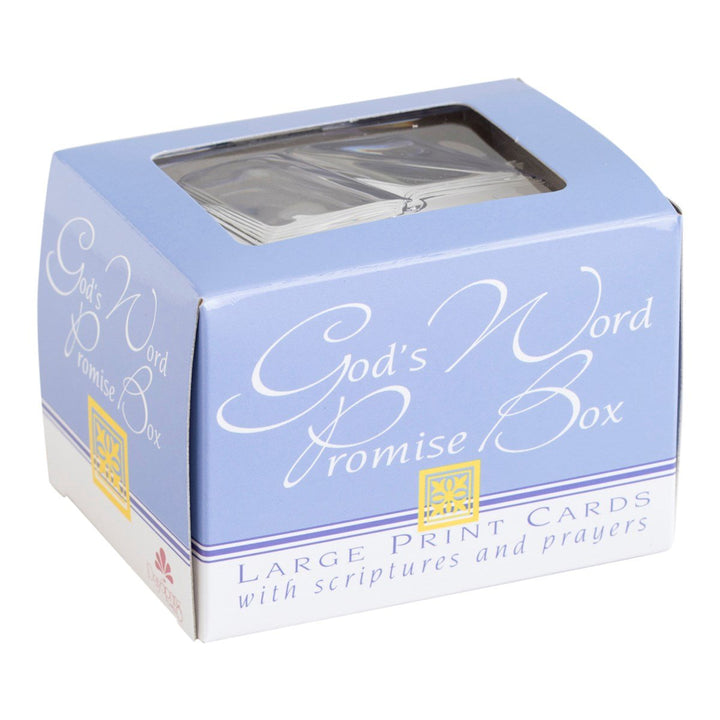 DaySpring - God's Word Promise Box: Prayers and Promises (King James Version) - Large Print Cards with Scriptures and Prayers (T9656) 3 3/4" x 2 1/2" x 2 3/4"