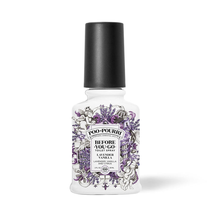 Poo-Pourri Before-You-Go Toilet Spray, Lavender Vanilla, 1 Fl Oz Pocket Travel Size - Lavender, Vanilla and Citrus 1 Fl Oz (Pack of 1)