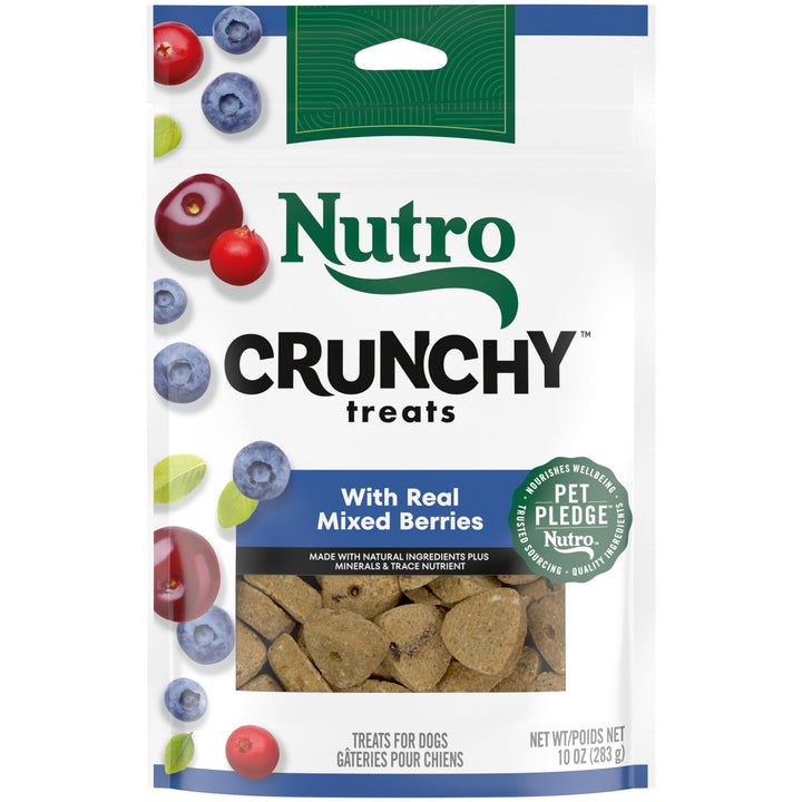 NUTRO Crunchy Dog Treats with Real Mixed Berries, 10 oz. Bag 10 Ounce (Pack of 1)