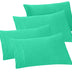 Elegant Comfort 4-Pack Solid Pillowcases 1500 Thread Count Egyptian Quality Microfiber - Smooth Weave, Wrinkle and Fade Resistant, Easy Slip-On, 4-Piece Set, King Pillowcase, Paradise Teal