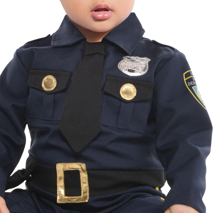 Amscan Cop Recuit Halloween Costume for Babies, 6-12 Months, with Hat and Attached Badge