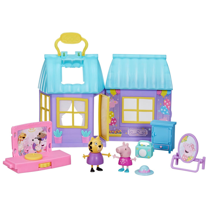 Peppa Pig Peppa’s Dance Party Playset with House, 2 Figures, 6 Accessories, Preschool Toys for Girls and Boys, Kids Gifts, Ages 3+ ( Exclusive)