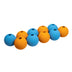 Basics Rubber Fetch Toy Dog Balls, 2.5-Inch, 10-Pack, Blue, Orange Fetch Balls (Pack of 10) 2.5 inch