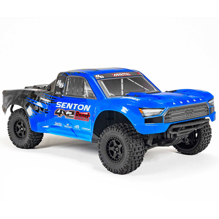 ARRMA RC Truck 1/10 SENTON 4X2 Boost MEGA 550 Brushed Short Course Truck RTR (Batteries and Charger Not Included), Blue, ARA4103V4T2