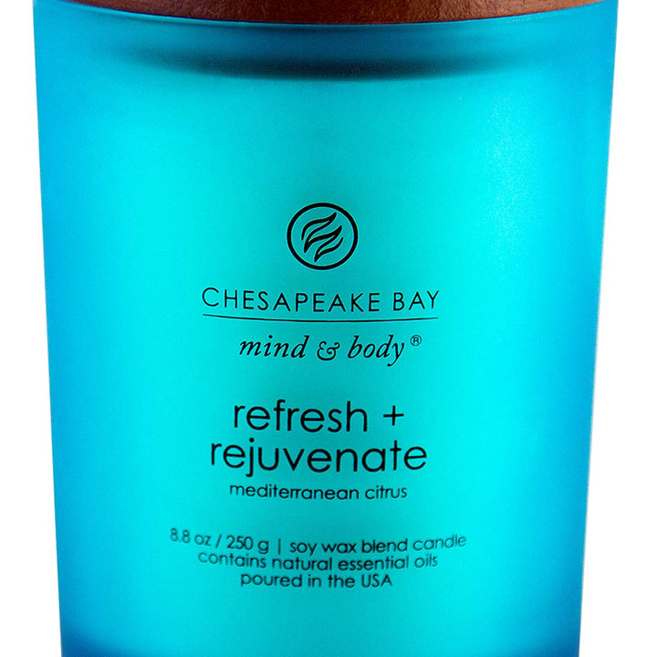 Chesapeake Bay Candle PT41312 Scented Candle, Refresh + Rejuvenate (Mediterranean Citrus), Medium, Home Dcor