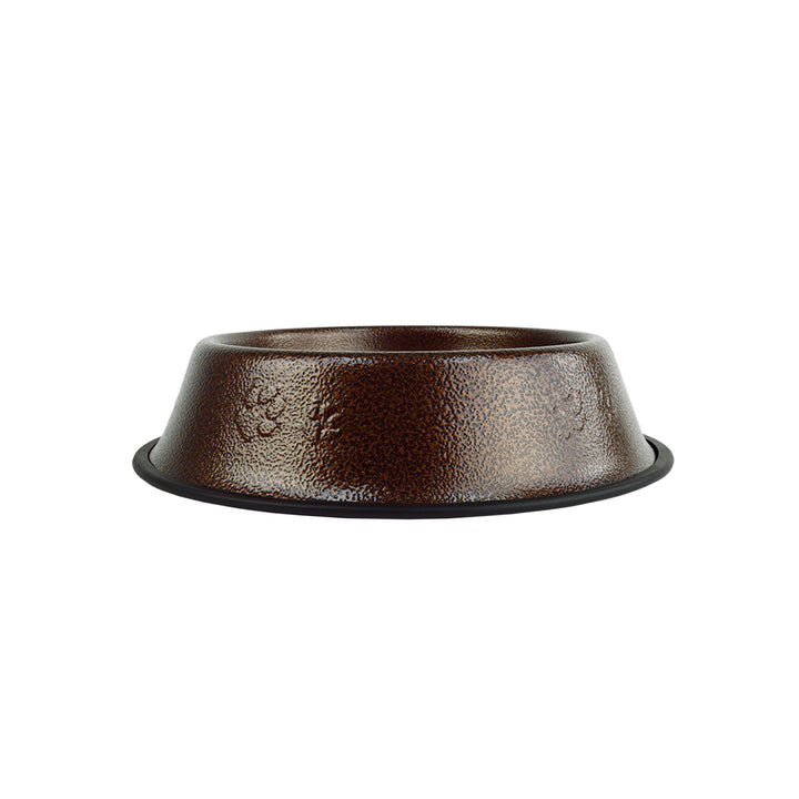 Platinum Pets Non-Tip Stainless Steel Dog Bowl, 50 Oz, Copper Vein, Large