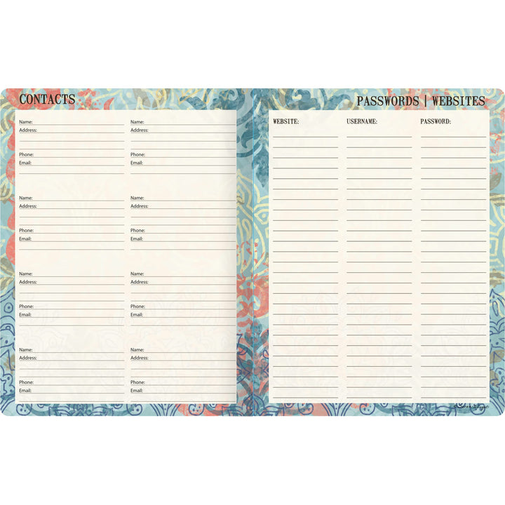 WSBL Bohemian 2024 Monthly Planner (24997050010)