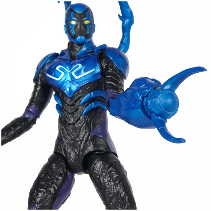 DC Comics, Battle-Mode Blue Beetle Action Figure, 12-inch, Lights & Sounds, Easy to Pose, Movie Superhero Kids Toys for Boys & Girls, Ages 4+ Medium