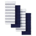 KitchenAid Albany Kitchen Towel 4-Pack Set, Cobalt Blue/White, 16"x26" 16"x26"