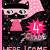 4th Grade Here I Come: Wide Ruled Composition Notebook for Girls, Cute Hero Cat Back to School Design