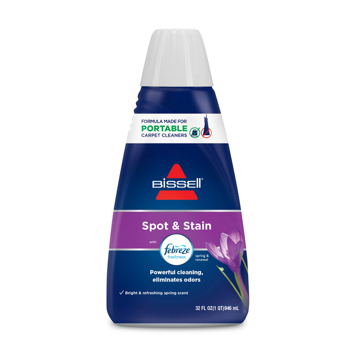 BiSSEll Little Green Pro Commercial Spot Cleaner BGSS1481 & Bissell Spot & Stain with Febreze Freshness Spring & Renewal Formula, 7149, 32 Ounces Cleaner + Spot & Stain Cleaner