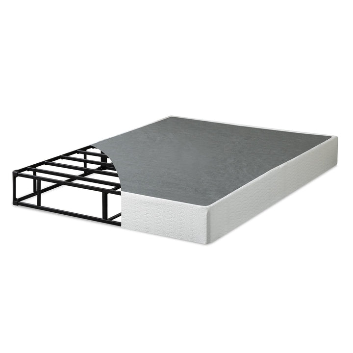 ZINUS 9 Inch Metal Smart Box Spring with Quick Assembly, Mattress Foundation, Strong Metal Frame, Easy Assembly, King Box Spring (New Easy Assembly)